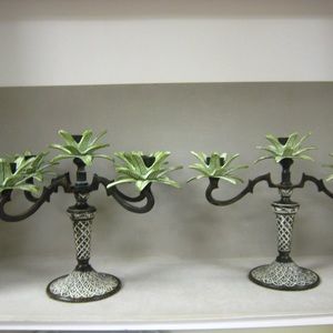 MIKASA ISLAND TREES CANDLE HOLDERS